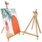 31-1/2 inch A-Frame Easel, Adjustable Beechwood Tripod Display Stand, Holds Up to 27" Canvas, Portable Table Desktop Painting Picture Holder